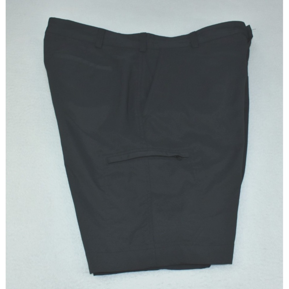 Nike Dri-Fit Golf Men Cargo Shorts Size 34x10 Black Stretch Flat Front Logo
